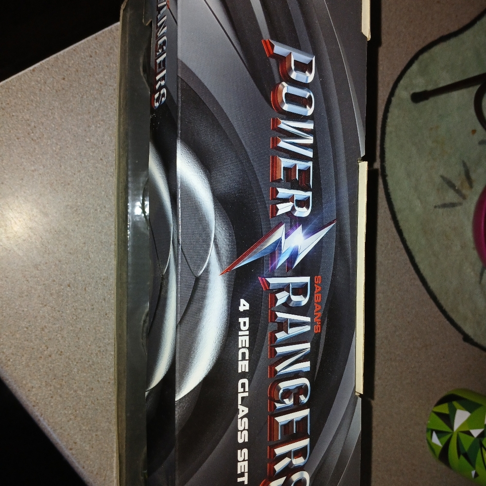 Power Rangers 4 glass cups